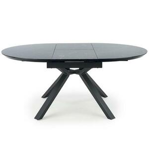 Asztal Vertigo 130/180 Fekete Marmur/Fekete kép