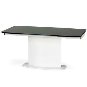 Kinyitható asztalok Anderson 160/250x90 cm Üveg/acél – fekete/fehér kép
