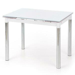 Asztal Logan 2 96/142 Üveg/Acél – Fehér kép