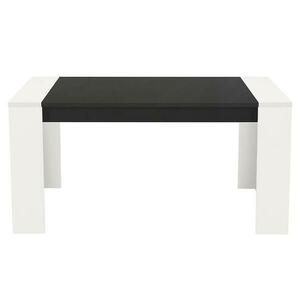 Asztal Cremona TS 155x90 fehér/fekete 11008805 kép