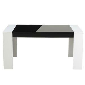 Asztal Toledo TS 155x90 fehér/fekete 11008828 kép