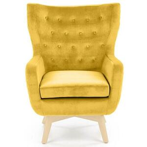 Fotel Marvel sárga/természetes kép