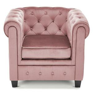 Fotel Eriksen rózsaszín/fekete kép