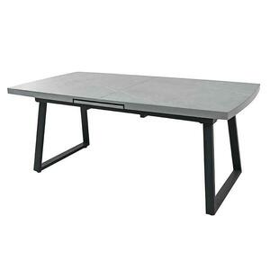 Asztal Luton 80094DP szürke márvány/fekete kép