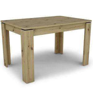 Kinyitható asztalok Capannoli 120/160x80cm tölgy artisan/fehér kép