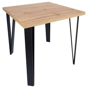 Asztal Karlos 110x110 tölgy wotan kép