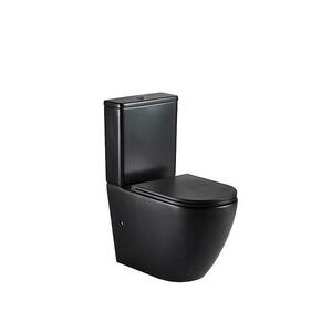 WC hajlatok nélkül Igar Black + WC ülőke lassú záródású kép