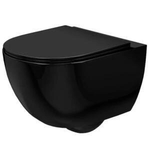 WC csésze Carlo Mini Rimless Glossy black kép