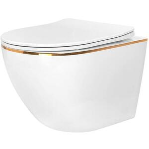 WC csésze Carlo Mini Rimless white gold kép