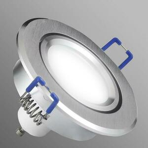 Mennyezeti beépíthető lámpa LED ezüst kerek 3W1 6W 4000K kép