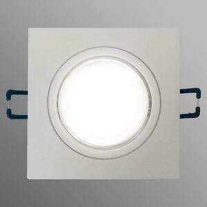 Mennyezeti beépíthető lámpa LED fehér matt szögletes kép