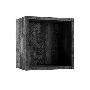 Fürdőszoba szekrény Qubik fekete beton 30x30x20 kép