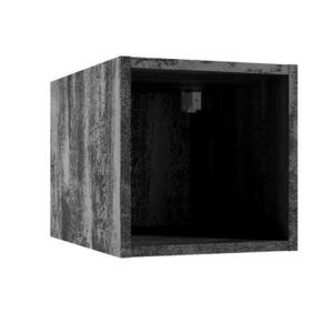 Fürdőszoba szekrény Qubik fekete beton 30x30x44 kép