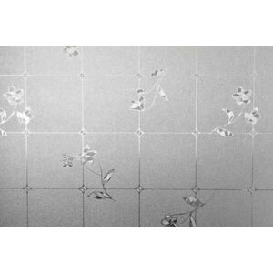 átlátszó statikus fólia - kristály virágok (S6732). kép