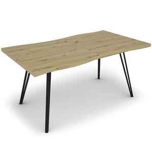 Asztal Log TB 90x160-200 artisan/fekete kép