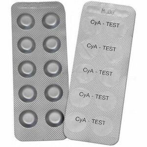 Pótreagens indikátor Cya-Test tabletta, cianursav méréshez, 5 levél / csomag kép