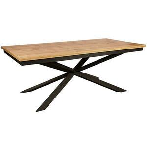 Asztal St-33 140x80+40 tölgy wotan/fekete kép
