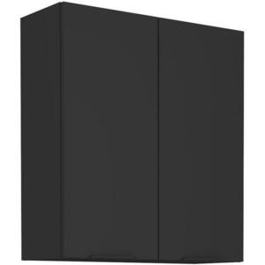 Konyhaszekrény Siena fekete matt 80g-90 2f kép