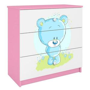 Komód Detsko számára Babydreams Rózsaszín – Medve Modrá kép