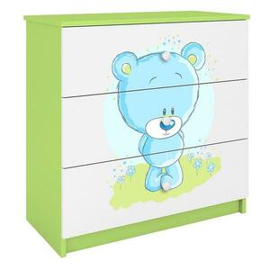 Komód Detsko számára Babydreams Zöld – Medve Modrá kép