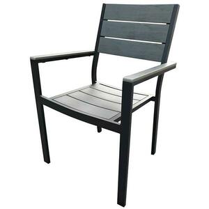 Szürke alumíniumból készült kerti szék kép