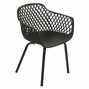 Kerti fém szék - fekete kép