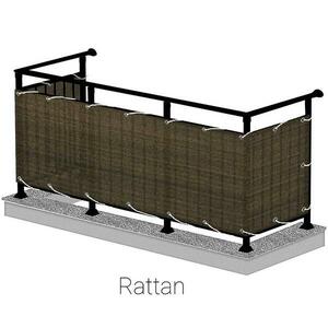 Terasz takaróponyva 75cm/600cm rattan wenge kép