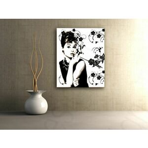 Kézzel festett vászonképek POP Art Audrey Hepburn ah6 (POP) kép