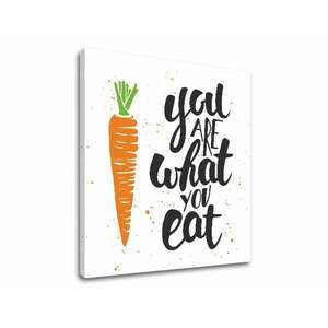 Vászonkép szöveggel You are what you eat (modern vászonképek) kép