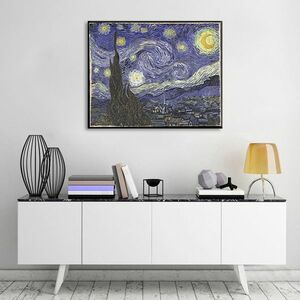 Vászonkép Vincent van Gogh - Csillagos éjszaka (reprodukcie) kép