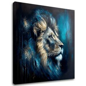 Dekoratív festmény vászonra - PREMIUM ART - Lion's Strength and Grace kép