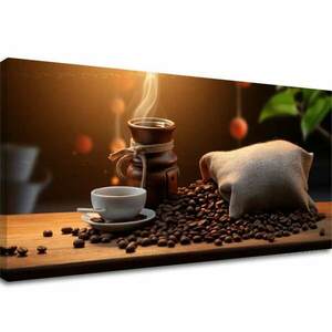 Kávé festmények a konyhába Absztrakt Aroma kép