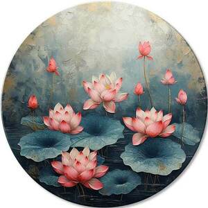 Kerek festmények akrillal Blossoming Mystery | different dimensions kép