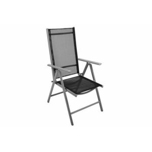 GARTHEN Kerti szék összecsukható 105 x 53 x 65 cm fekete kép