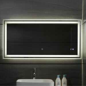 AQUAMARIN Fürdőszobatükör LED 33 W 120 x 60 cm kép