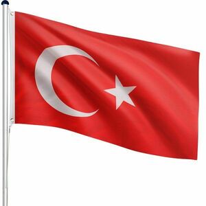 FLAGMASTER® Zászló rúddal Török TUR 650 cm kép