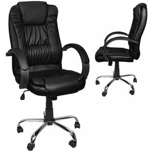 Irodai szék, eco-bőr - fekete MALATEC kép