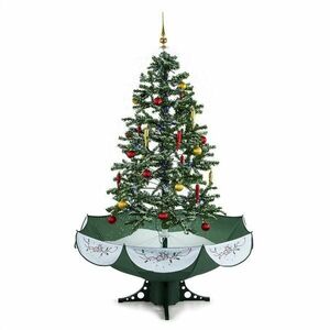 OneConcept Everwhite műfenyő, karácsonyfa, 180 cm, hóhullás hatás, LED, zöld kép
