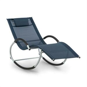 Blumfeldt Westwood Rocking Chair, hintaágy, ergonomikus, alumínium keret, sötétkék kép