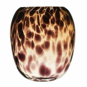 Üveg váza barna, 20 cm – LEOPARD - Butopêa kép
