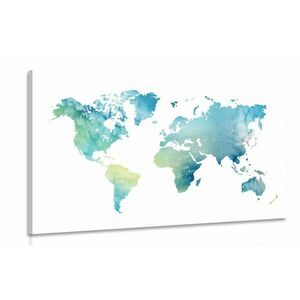 Kép világ térkép vízfestmény kivitelben kép