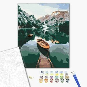 Festés szám szerint tiszta hegyi tó kép