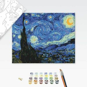 Festés szám szerint Vincent van Gogh Csillagos éj kép