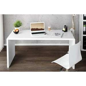 Íróasztal Barter 140cm fehér, magas fény kép