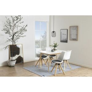 Étkezőasztal Niecy 120 cm fehér lakkozott kép