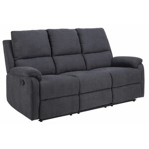Luxus hármas fotel Nyx sötét szürke kép