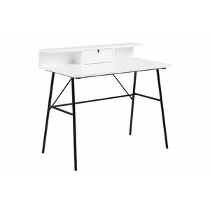 Stílusos íróasztal Nava 100 cm - fehér kép