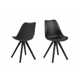 Stílusos szék Nascha - fekete kép