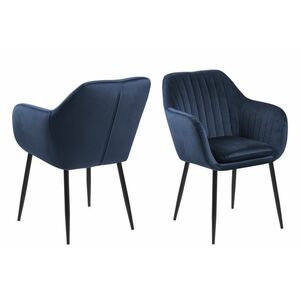 Stílusos szék Nashira - sötétkék fémezett kép