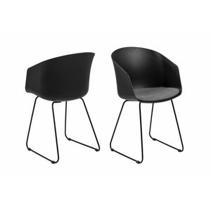 Stílusos szék Almanzo fekete / szürke kép